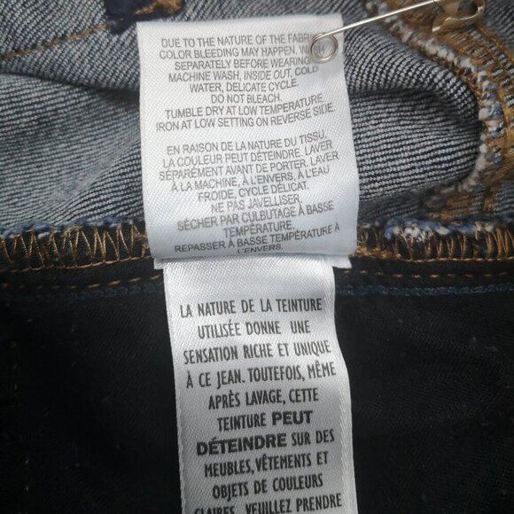 DC Jeans Ladies Size 22 Petite Dark Wash Straight Leg Jeans - Picture 5 of 14